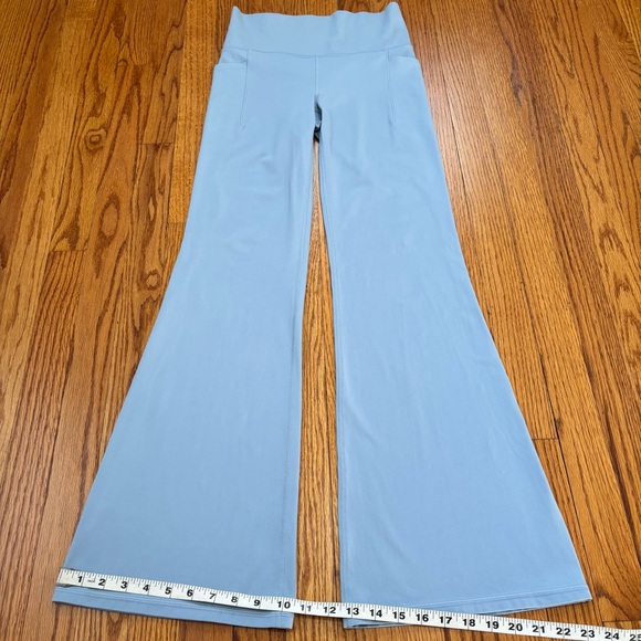 ATHLETA legging salutation stash flare leg baby blue high rise pull on yoga pant - Picture 15 of 16